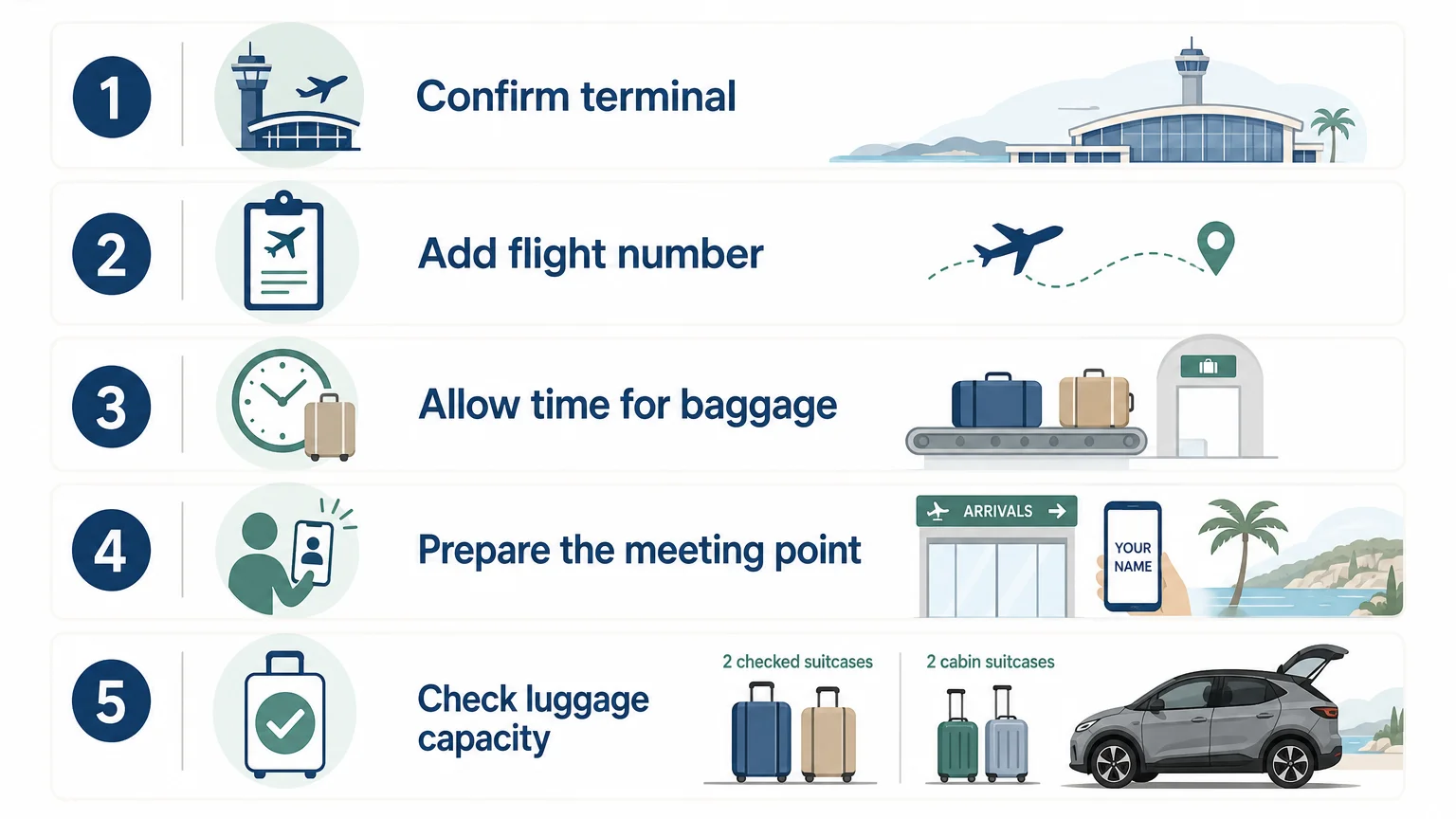 Checklist for planning transport from Nice Côte d’Azur Airport