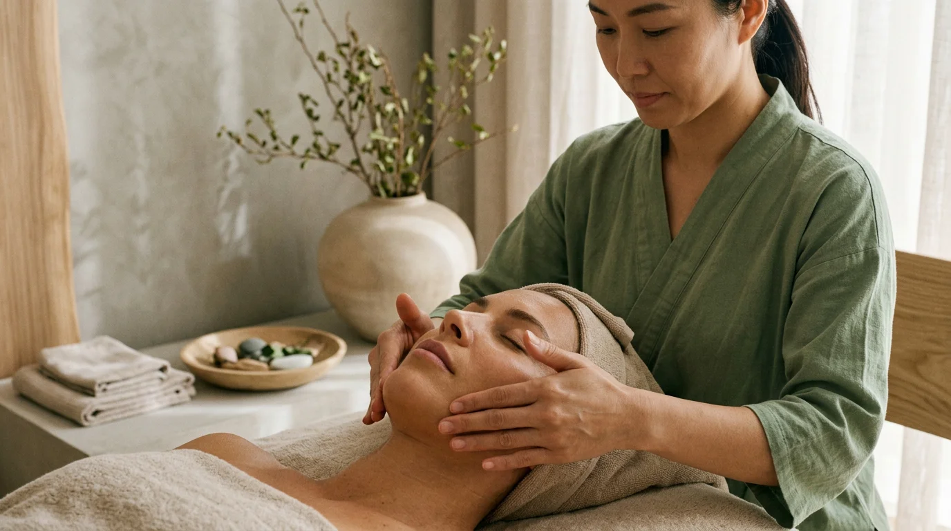 Soin du visage Kobido, lifting manuel japonais réalisé en institut