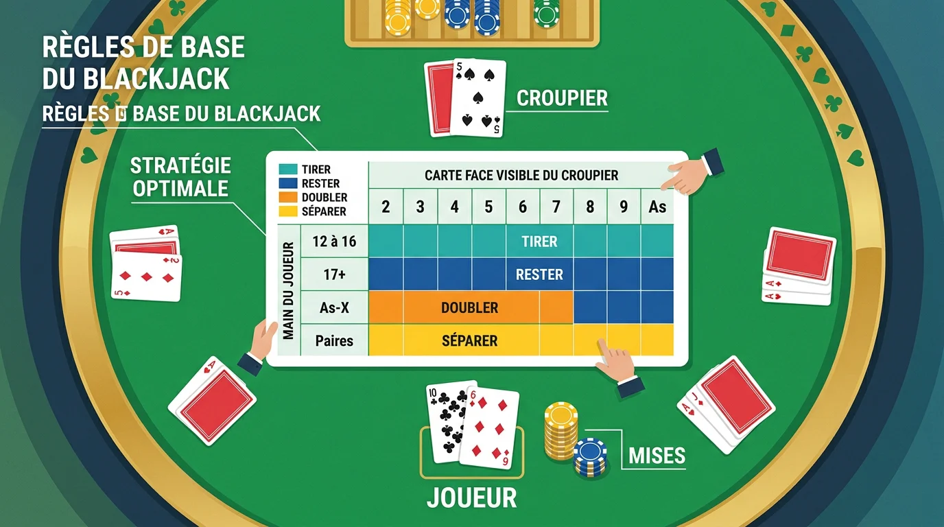 La stratégie de base au blackjack : le guide complet 2026