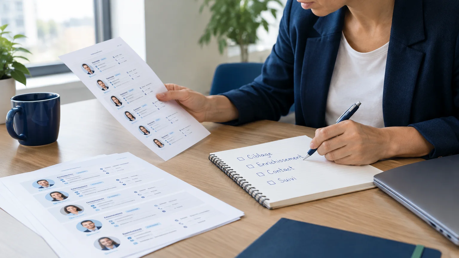 Un commercial organise les étapes de sa prospection B2B