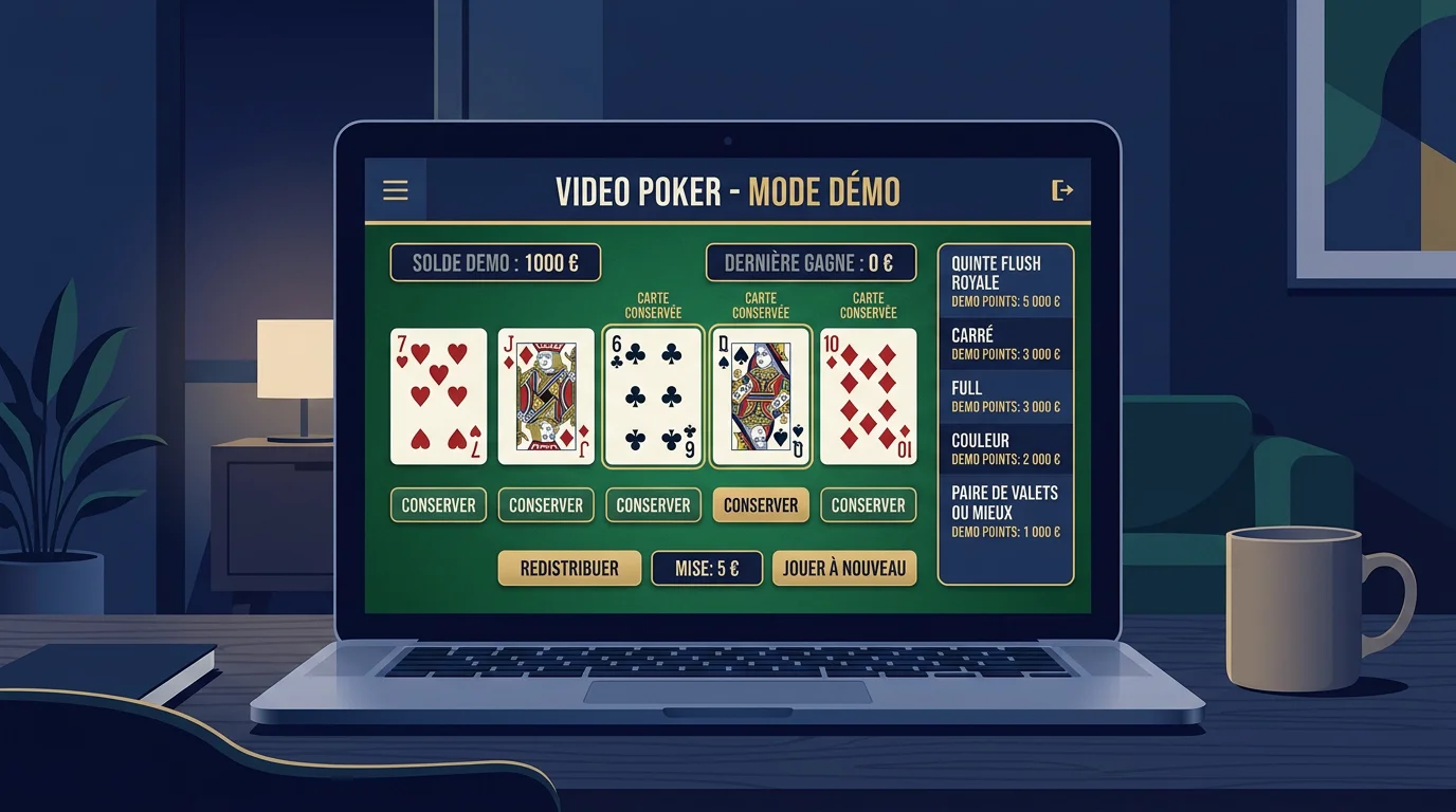 Vidéo poker gratuit sans téléchargement façon Casino 770