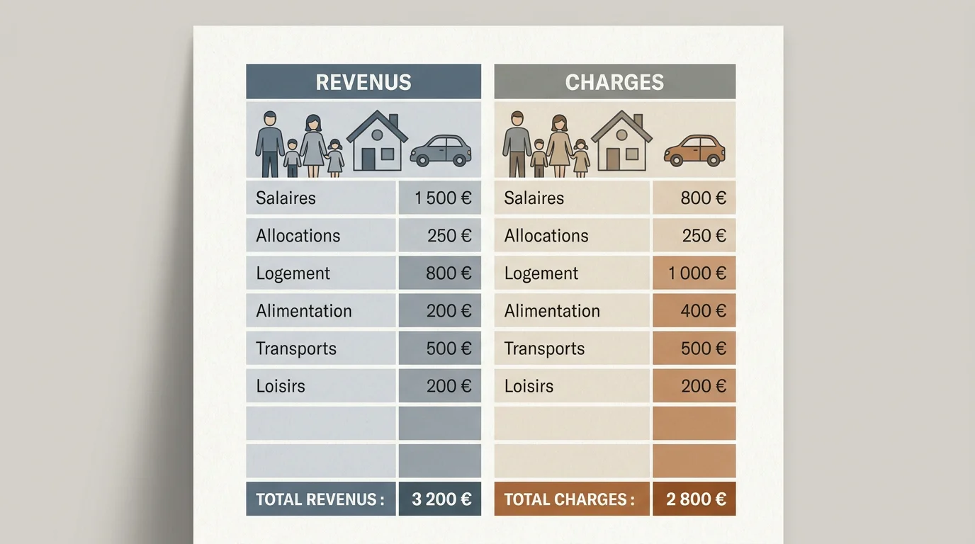 Infographie illustrant le calcul de la pension alimentaire en garde alternée 50/50