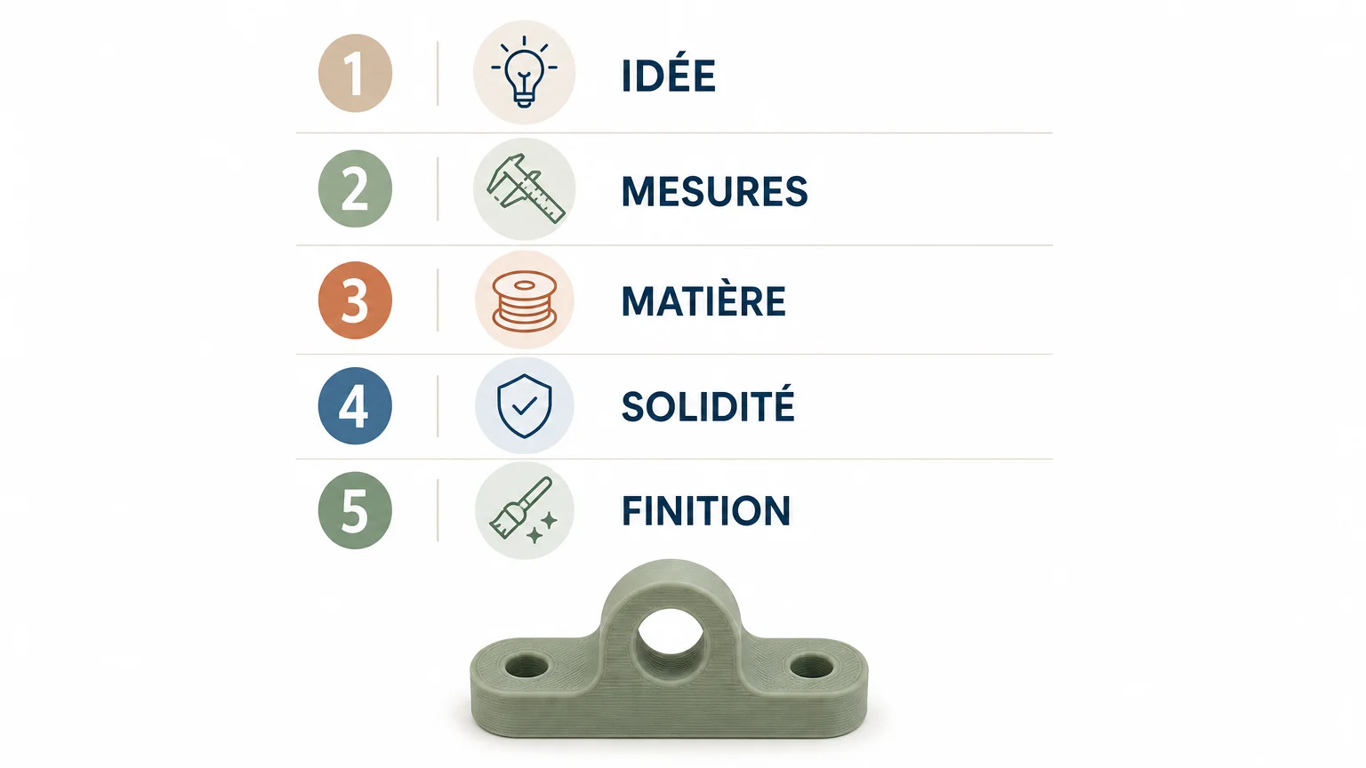 Checklist pour vérifier un projet d’impression 3D