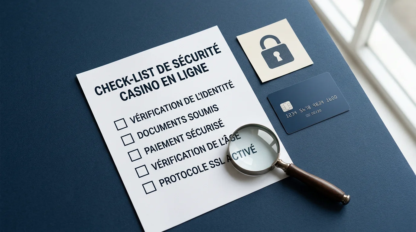Vérification de la sécurité et des licences d'un casino en ligne