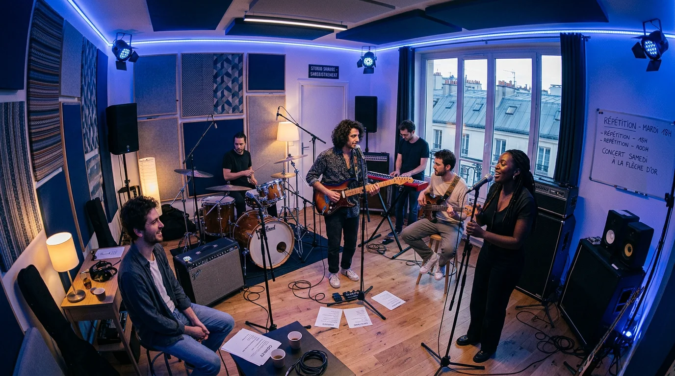 Studio de répétition et production musicale à Paris 2026