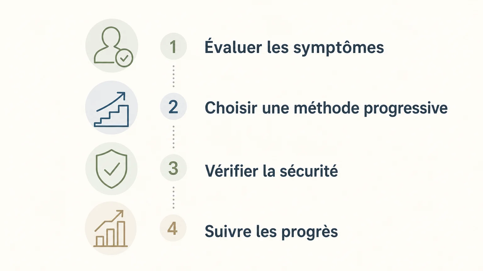 Checklist illustrée pour choisir un accompagnement adapté à la peur du vide