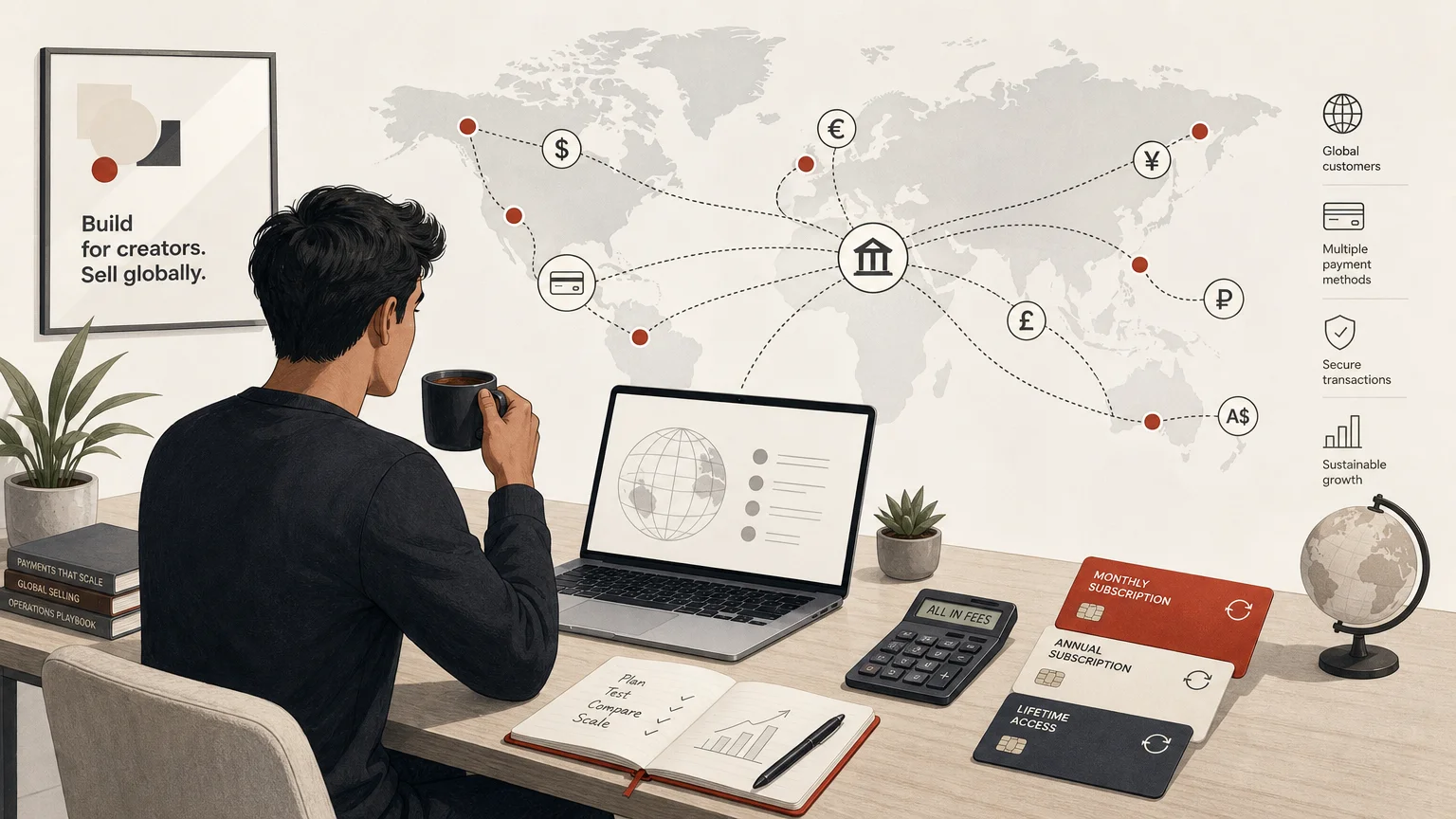 Global payment infrastructure for a scaling online startup