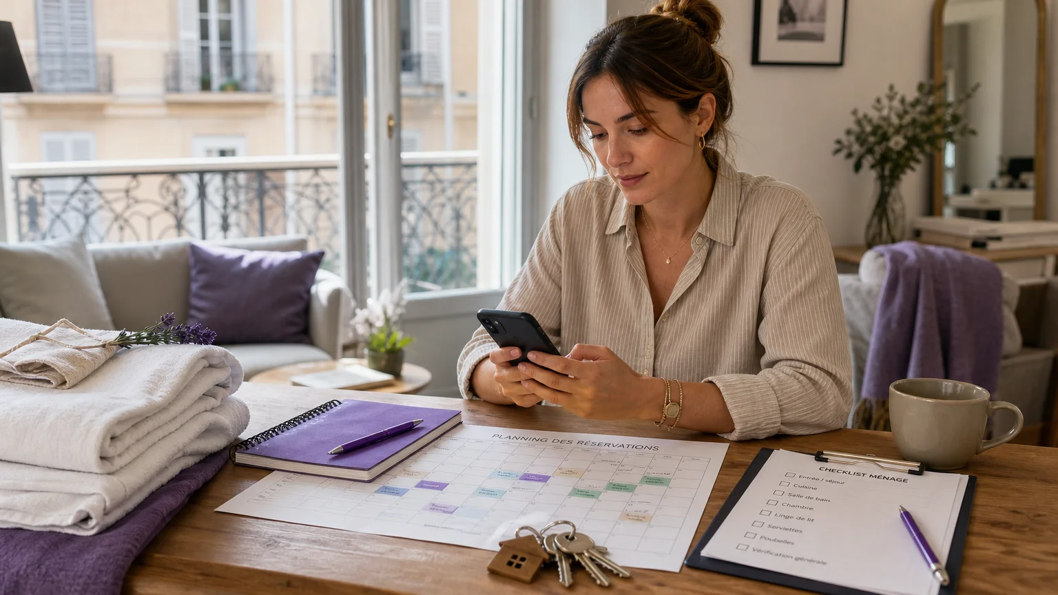 Gestion des réservations et du ménage dans une location saisonnière