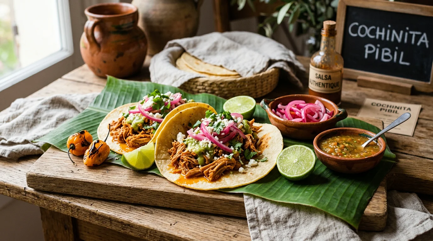 Tacos cochinita pibil : recette et secrets du Yucatán