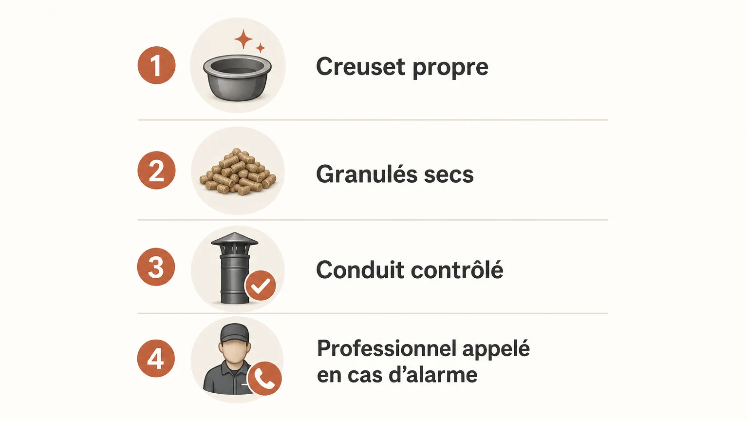 Checklist illustrée pour prévenir les pannes d’un poêle à pellets