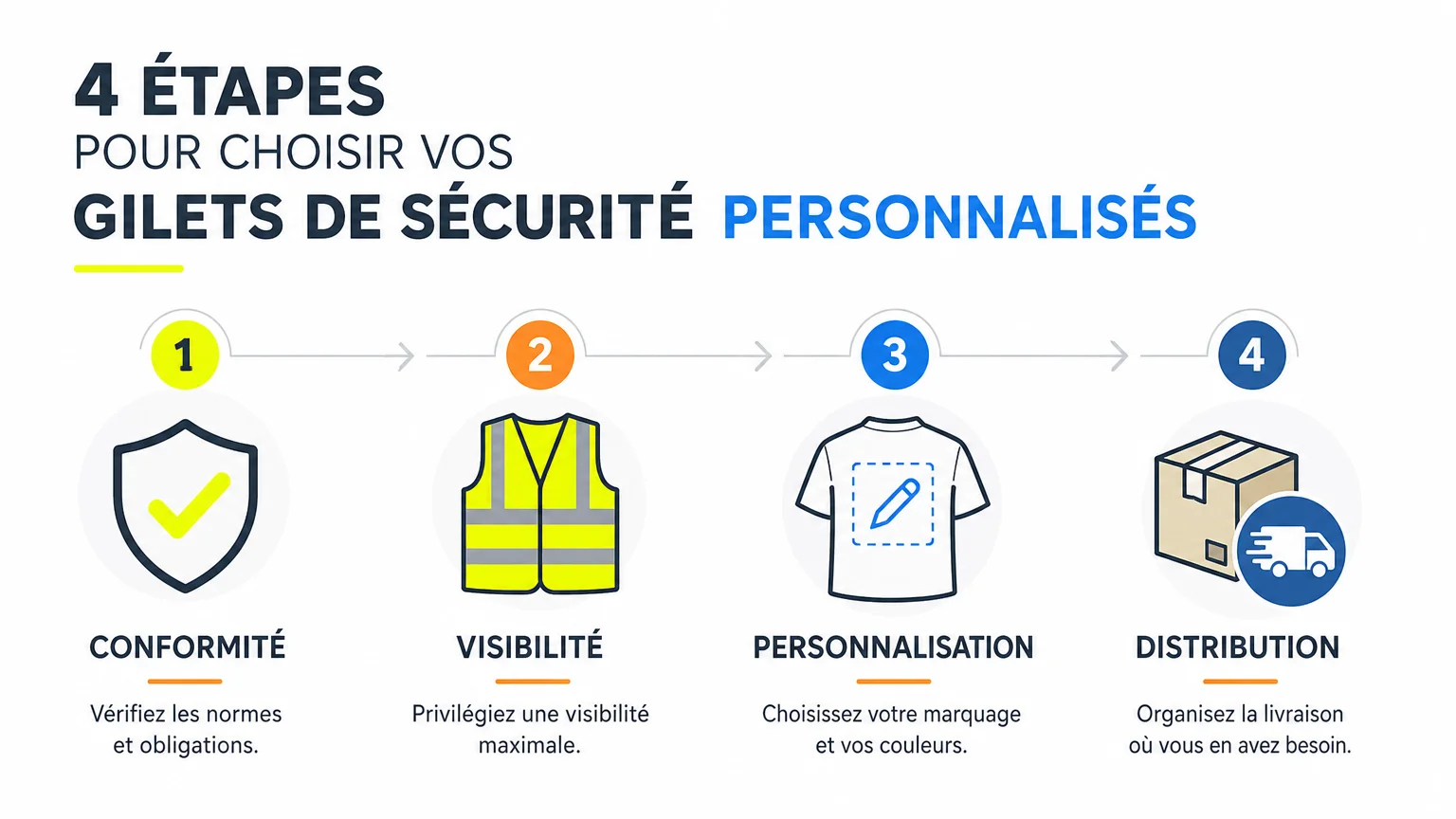 Checklist des critères pour choisir des gilets de sécurité personnalisés
