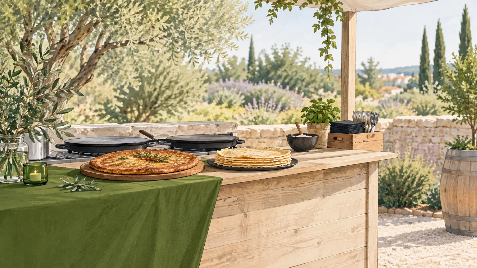 Restauration et animation de mariage : idées en Provence