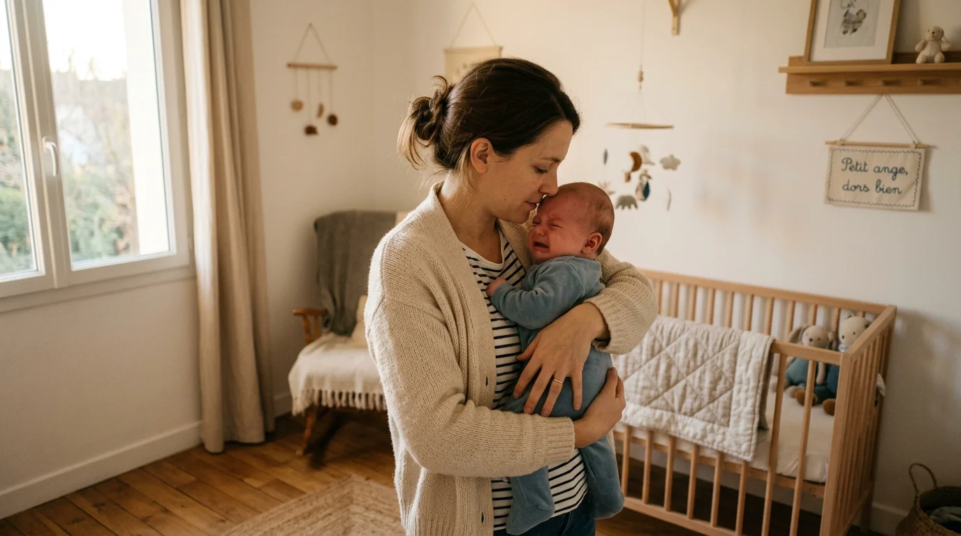 Pleurs de fatigue du bébé : causes et solutions apaisantes