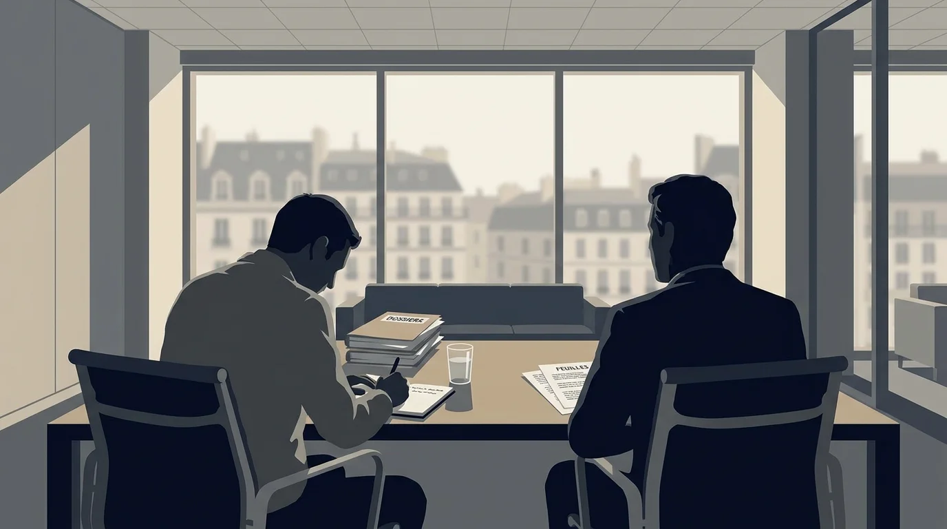 Entretien entre un avocat et son client lors d'une garde à vue prolongée