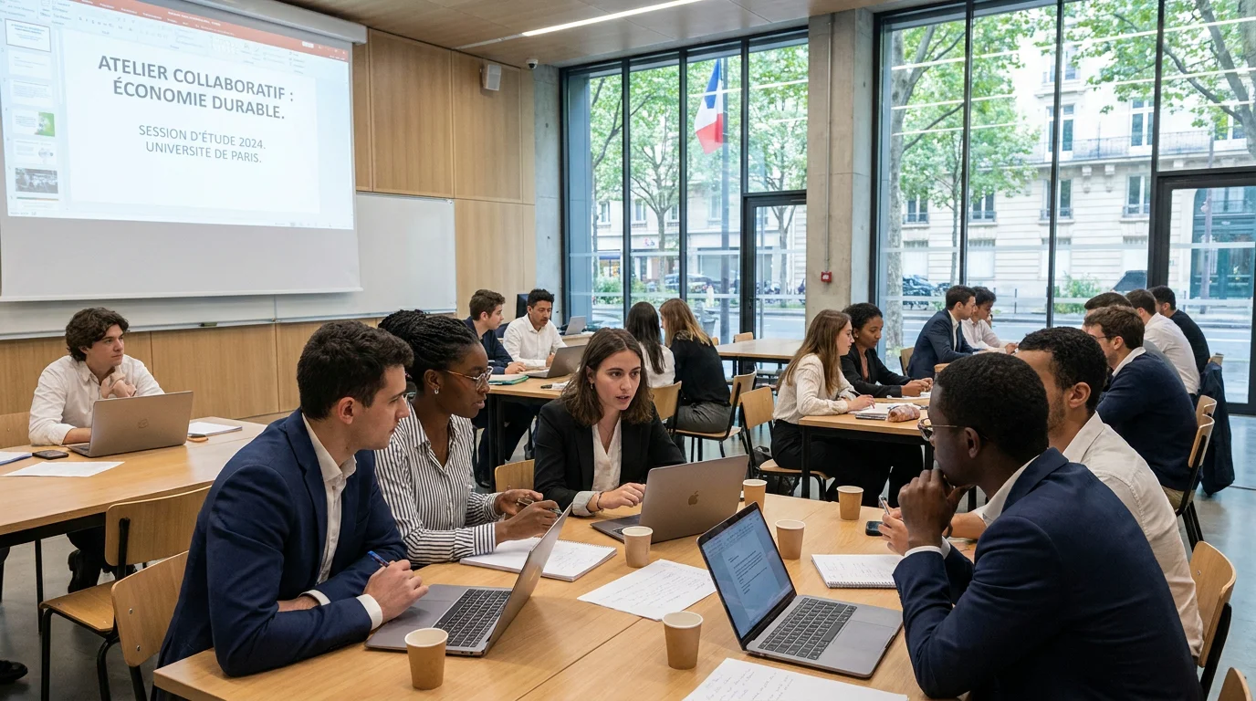 Étudiants en formation alternance dans une salle de cours à Lille