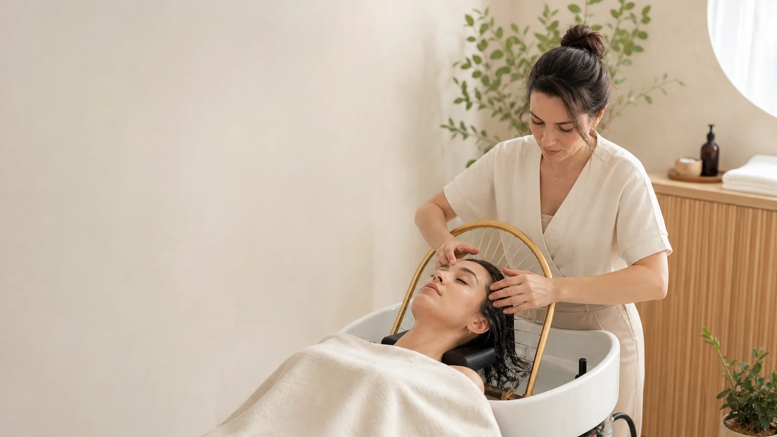 Formation professionnelle au Head Spa dans un espace de soins