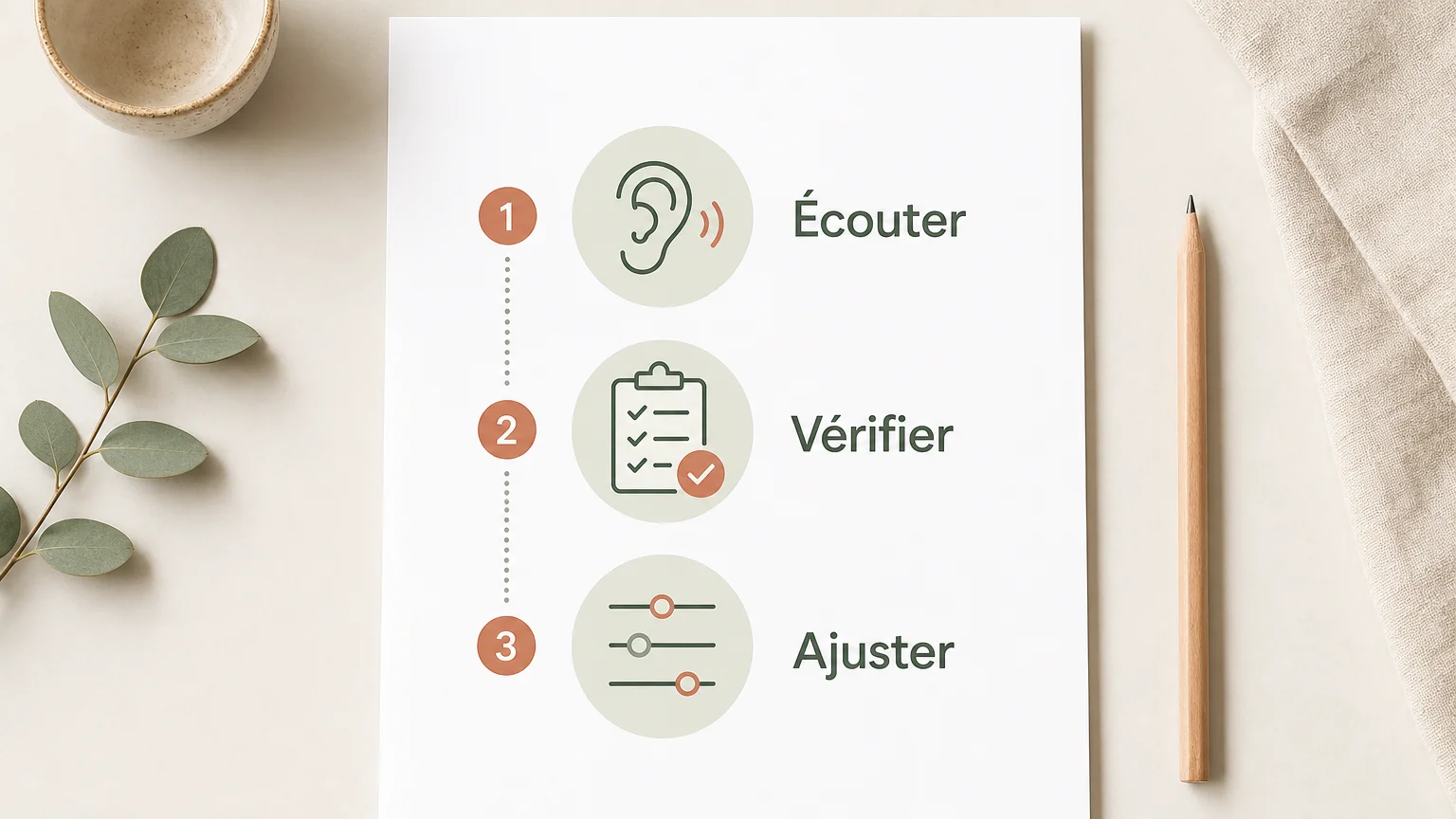 Checklist en trois étapes pour ajuster son quotidien de parent