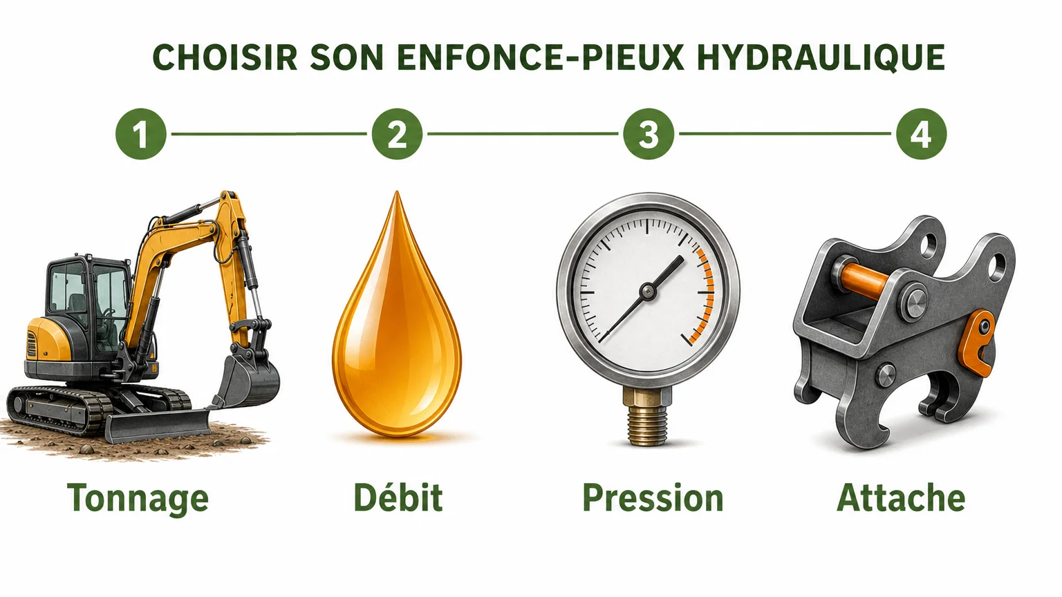 Checklist des critères de compatibilité d’un enfonce-pieux