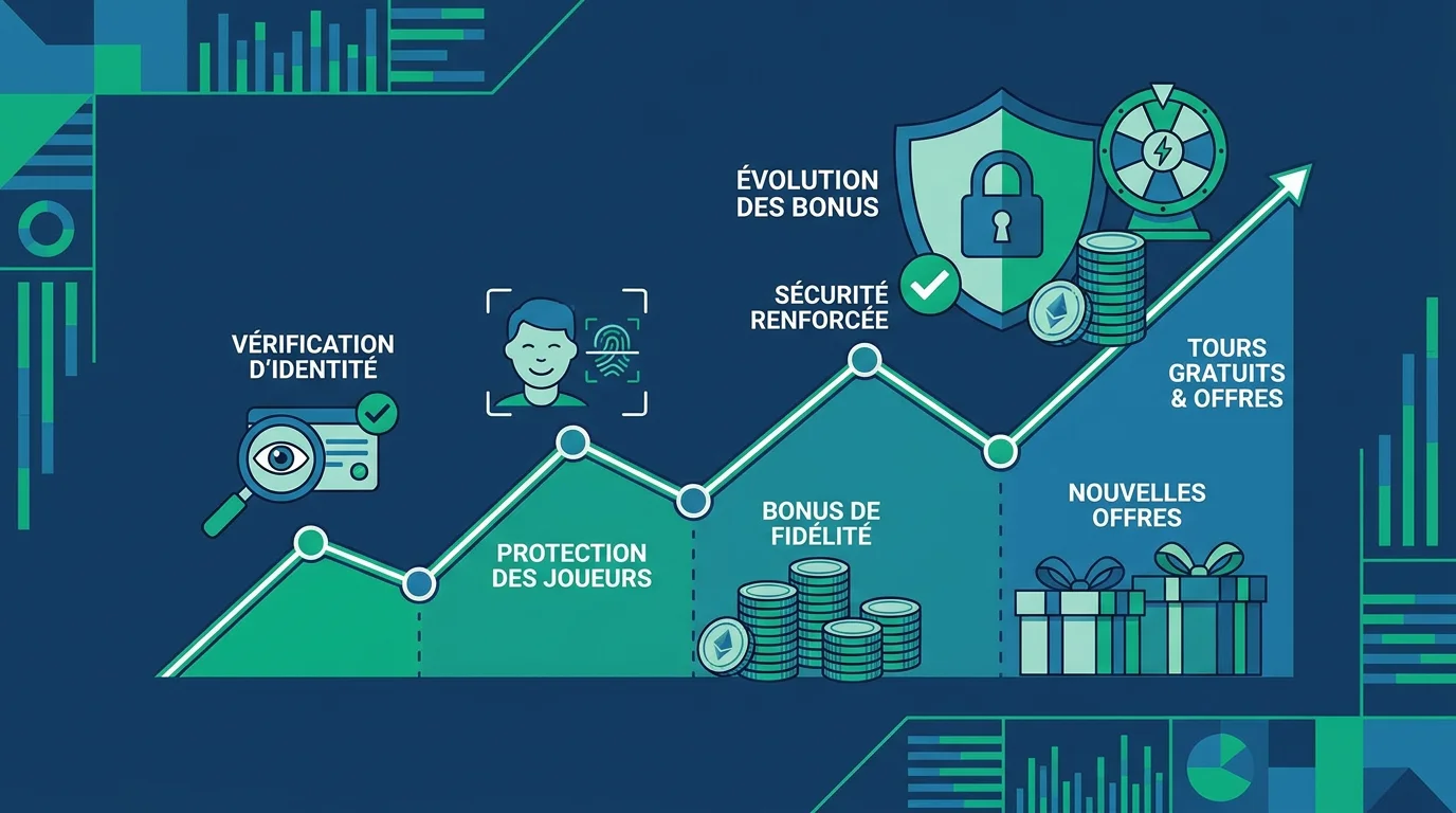 Illustration des tendances et évolutions des bonus sans dépôt de casino en 2026