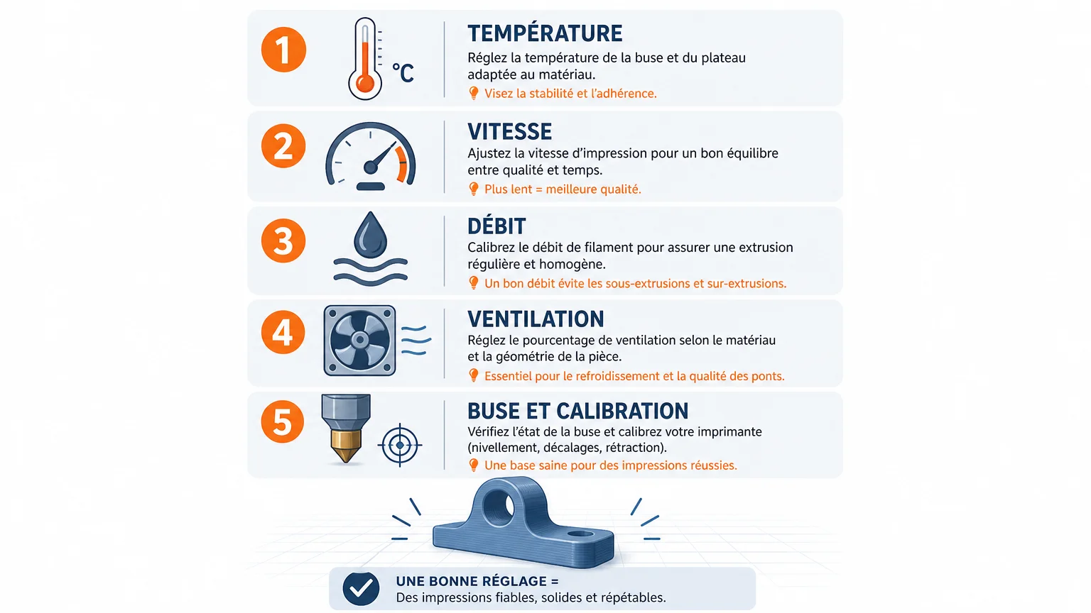 Checklist des réglages à vérifier pour améliorer la fusion des couches