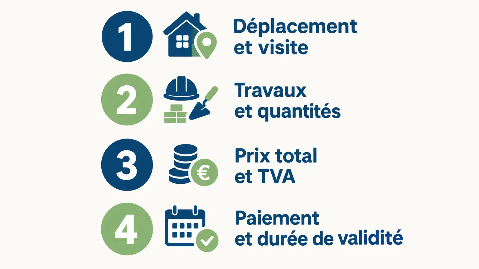 Checklist des points à vérifier sur un devis de rénovation