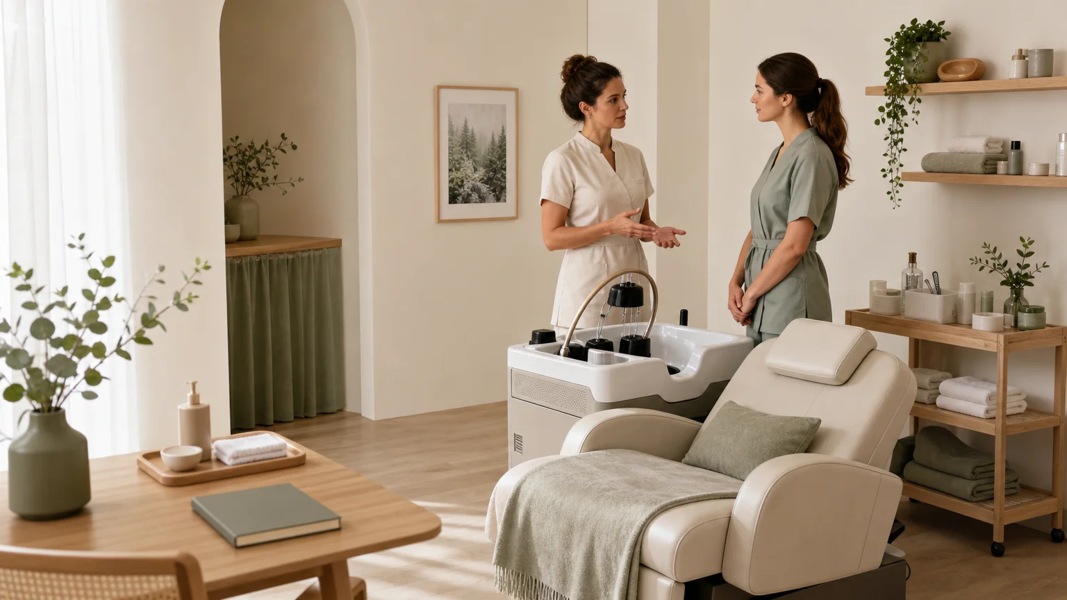 Espace professionnel dédié à une formation Head Spa japonais
