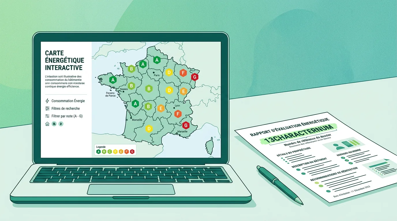 Recherche d'un DPE en ligne via le numéro ADEME