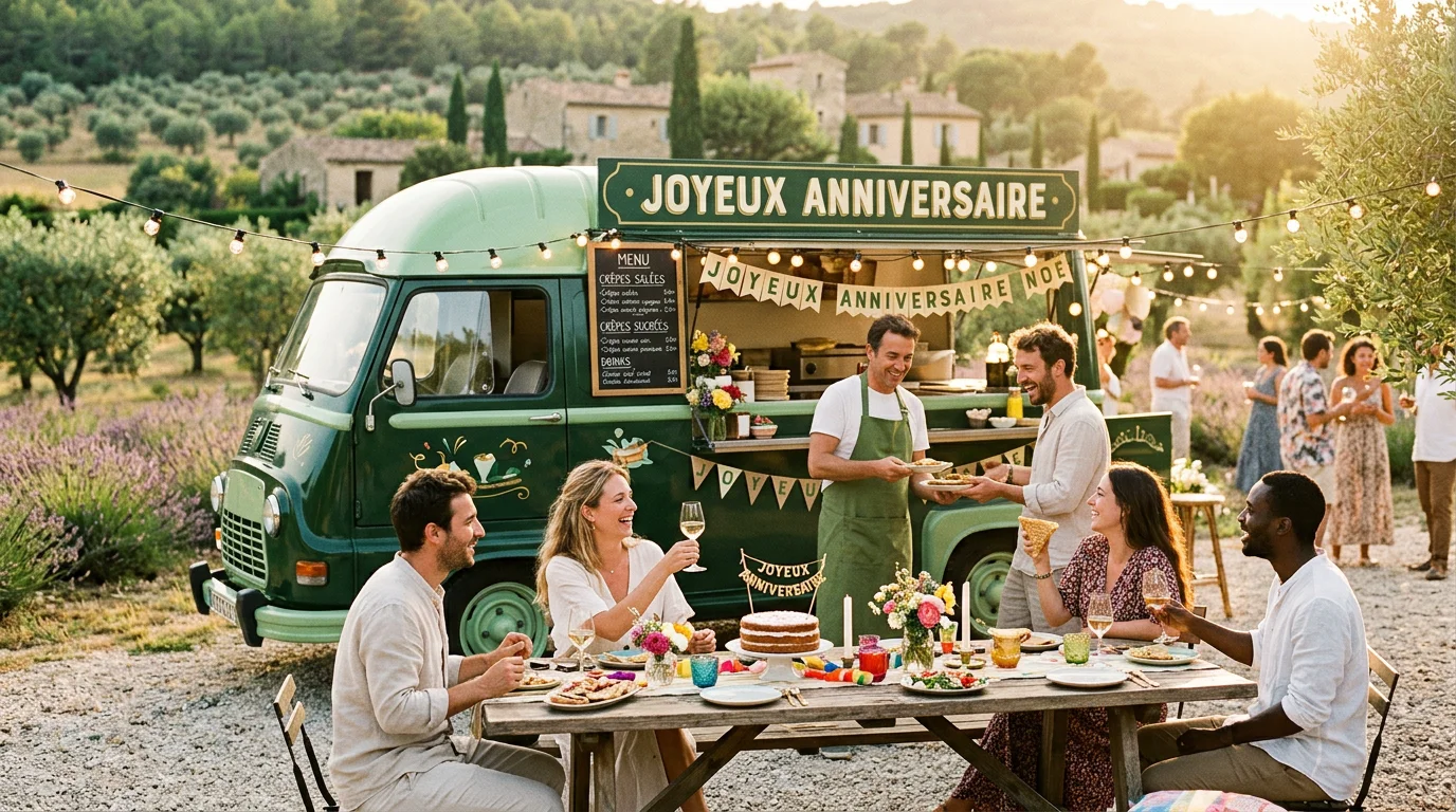 Food truck pour anniversaire près de chez vous en Provence