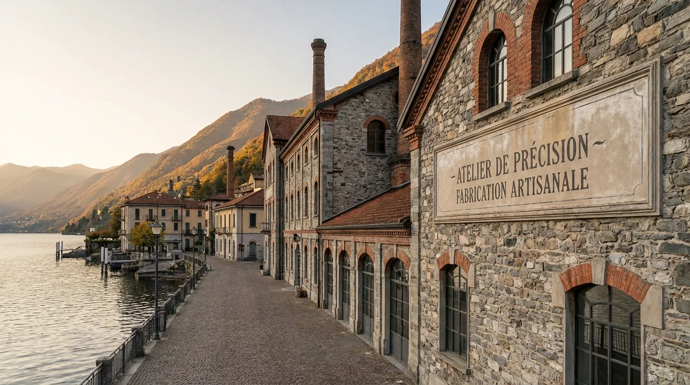 Paysage de Lecco en Italie du Nord, berceau historique de la fabrication de munitions italiennes