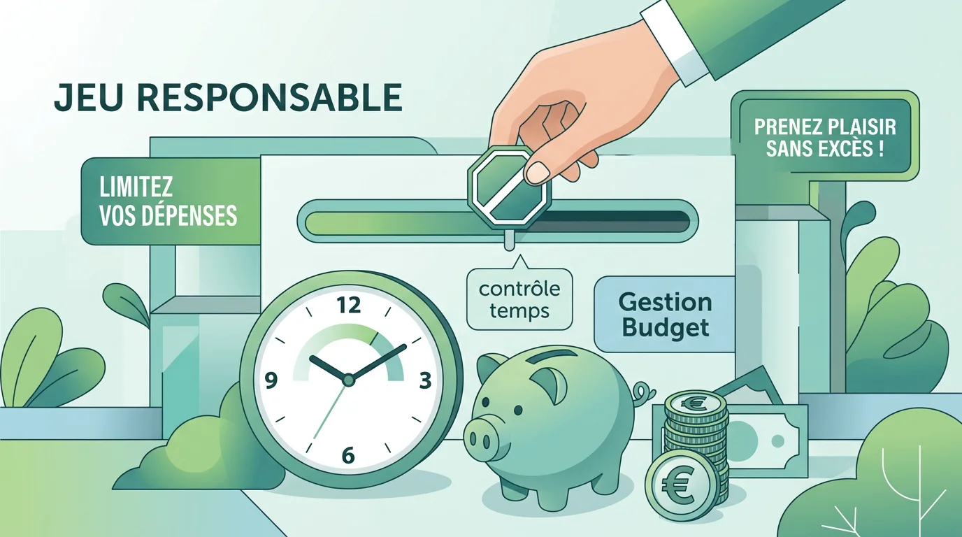 Illustration pédagogique sur le jeu responsable et les limites de mise