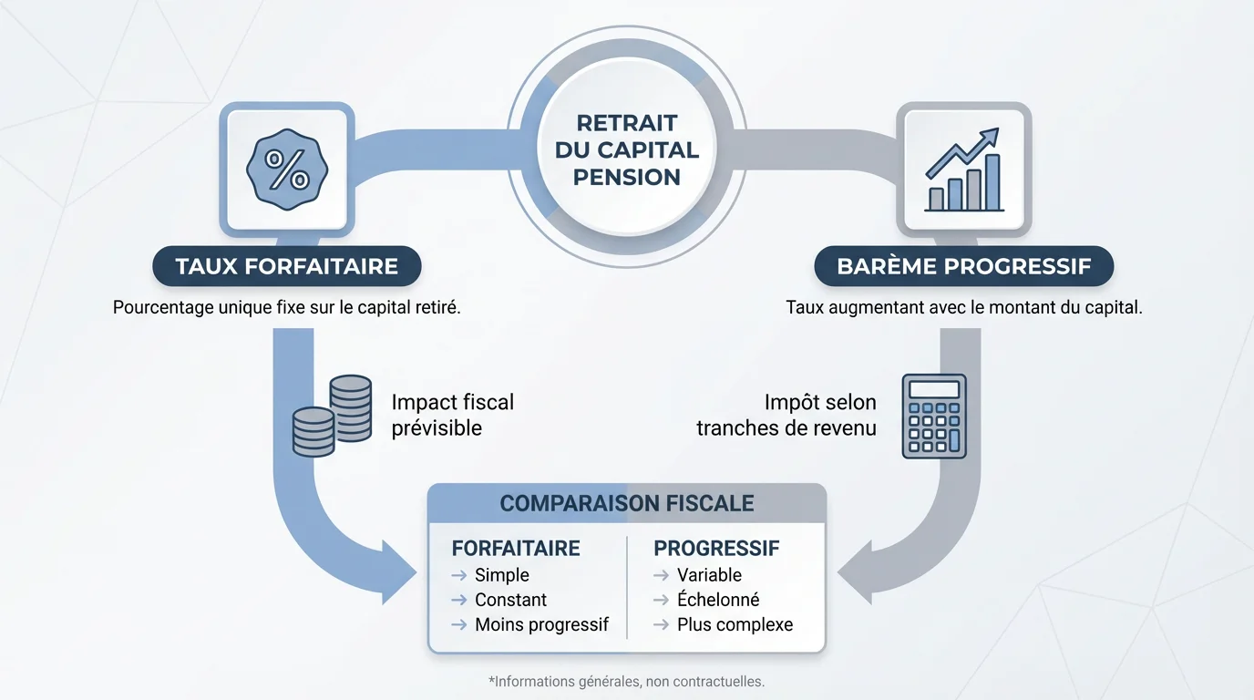 Les deux scénarios d'imposition en France lors du retrait du 2e pilier suisse