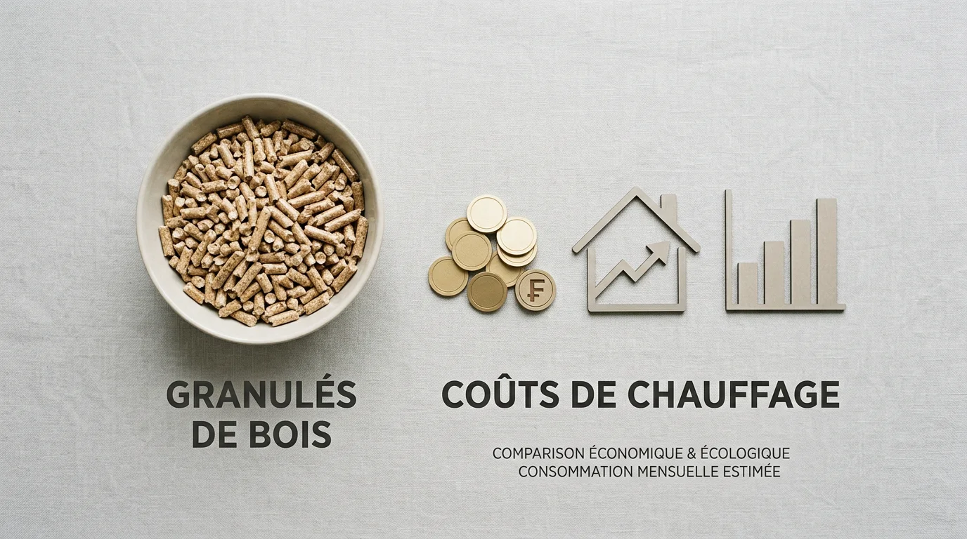 Comparaison du coût de chauffage entre granulés de bois et énergies fossiles