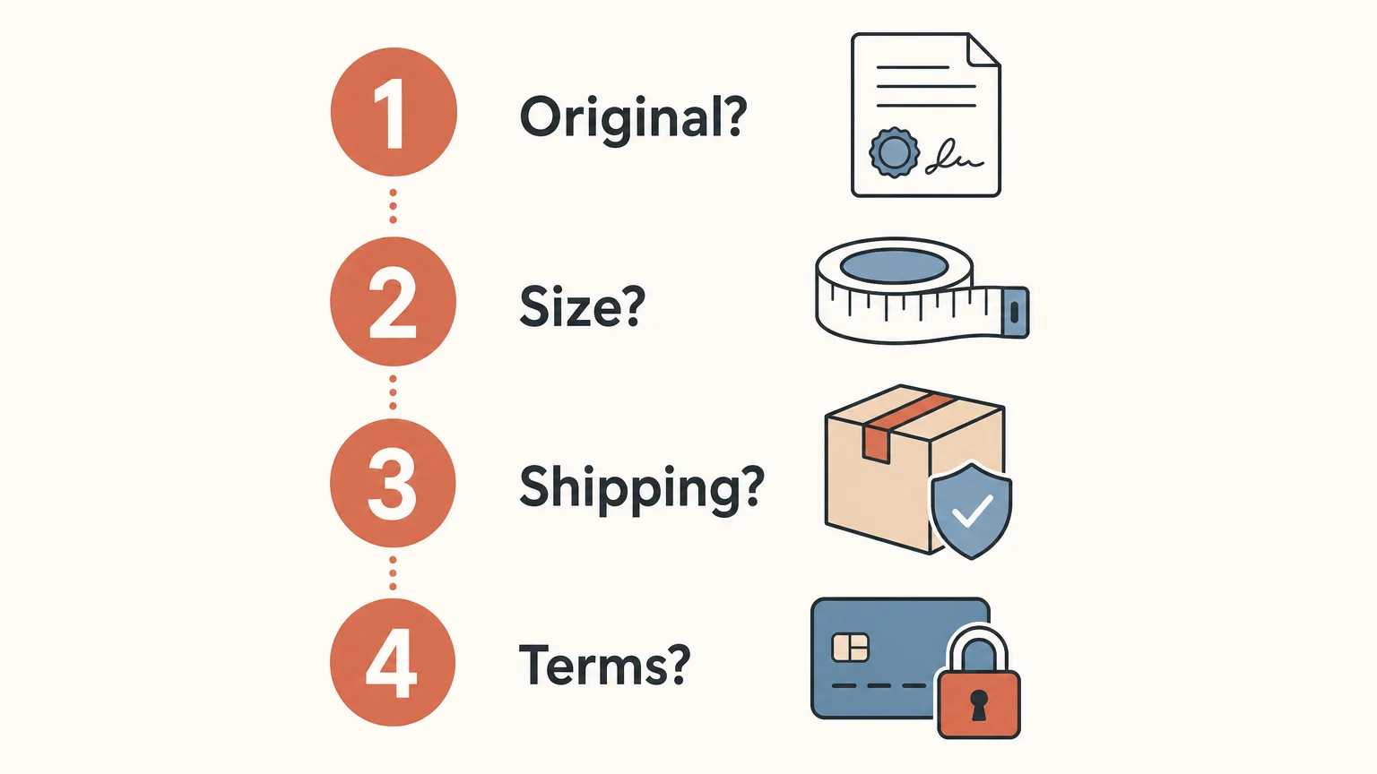Four step checklist for buying original art online