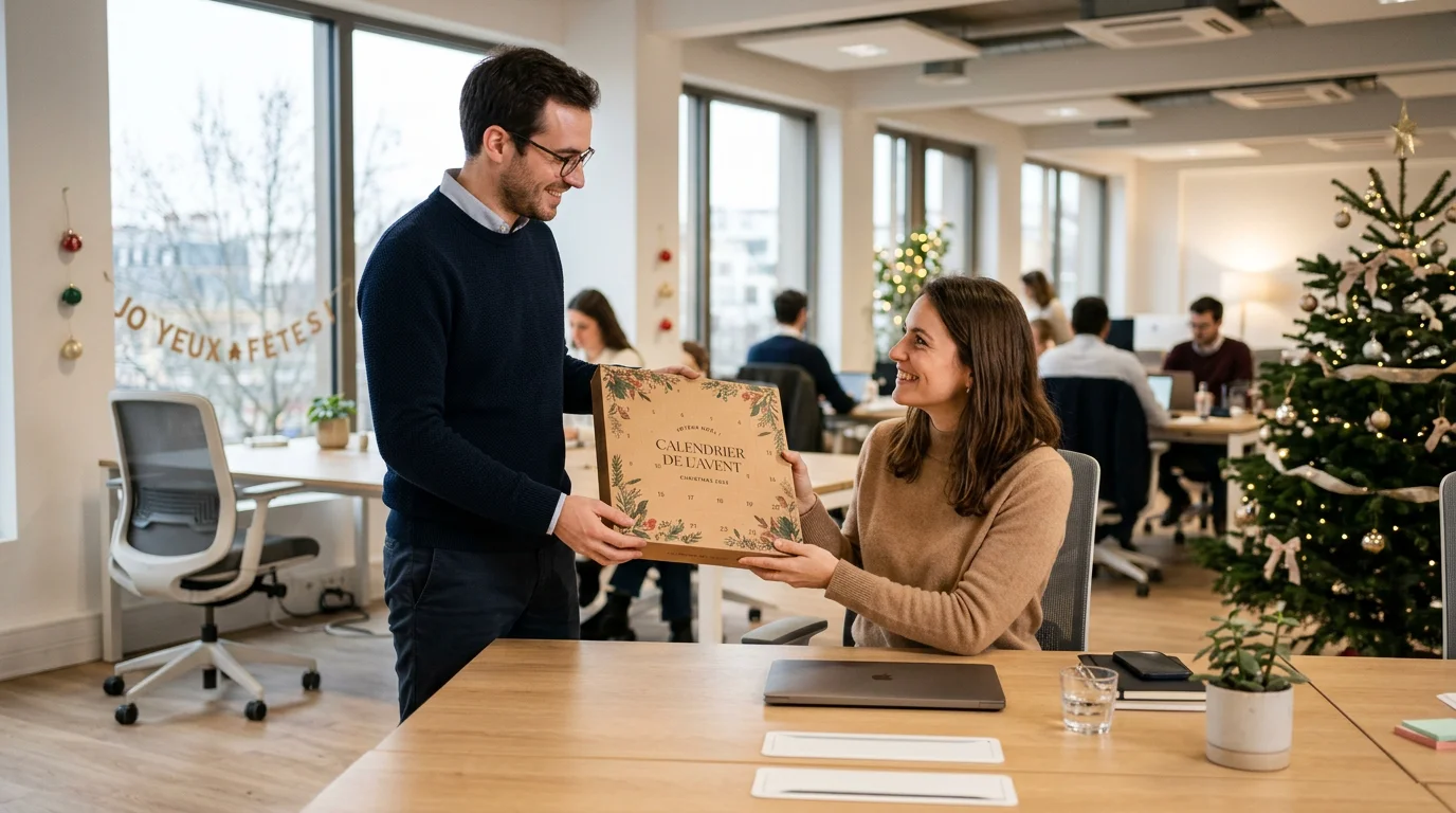 Calendrier de l'avent personnalisé : le guide entreprise 2026