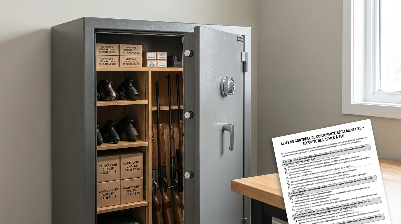 Coffre-fort certifié pour le stockage réglementaire des armes en France