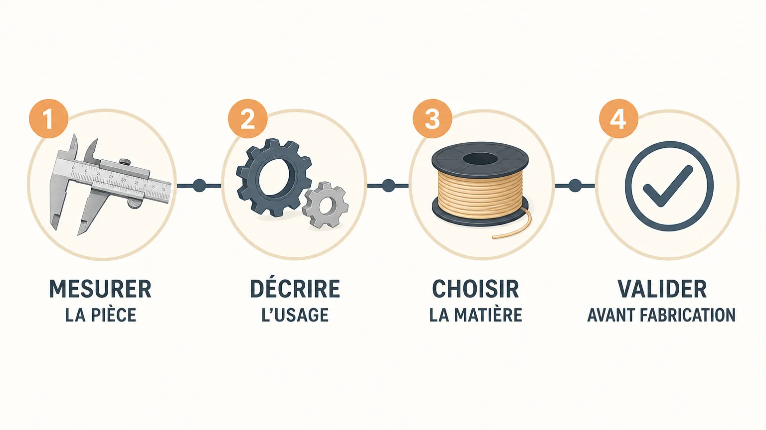 Les quatre vérifications avant de fabriquer une pièce de remplacement imprimée