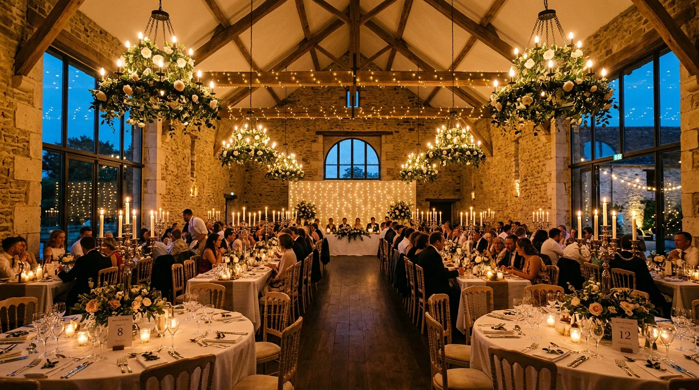 Éclairage mariage salle : guide complet pour votre réception 2026