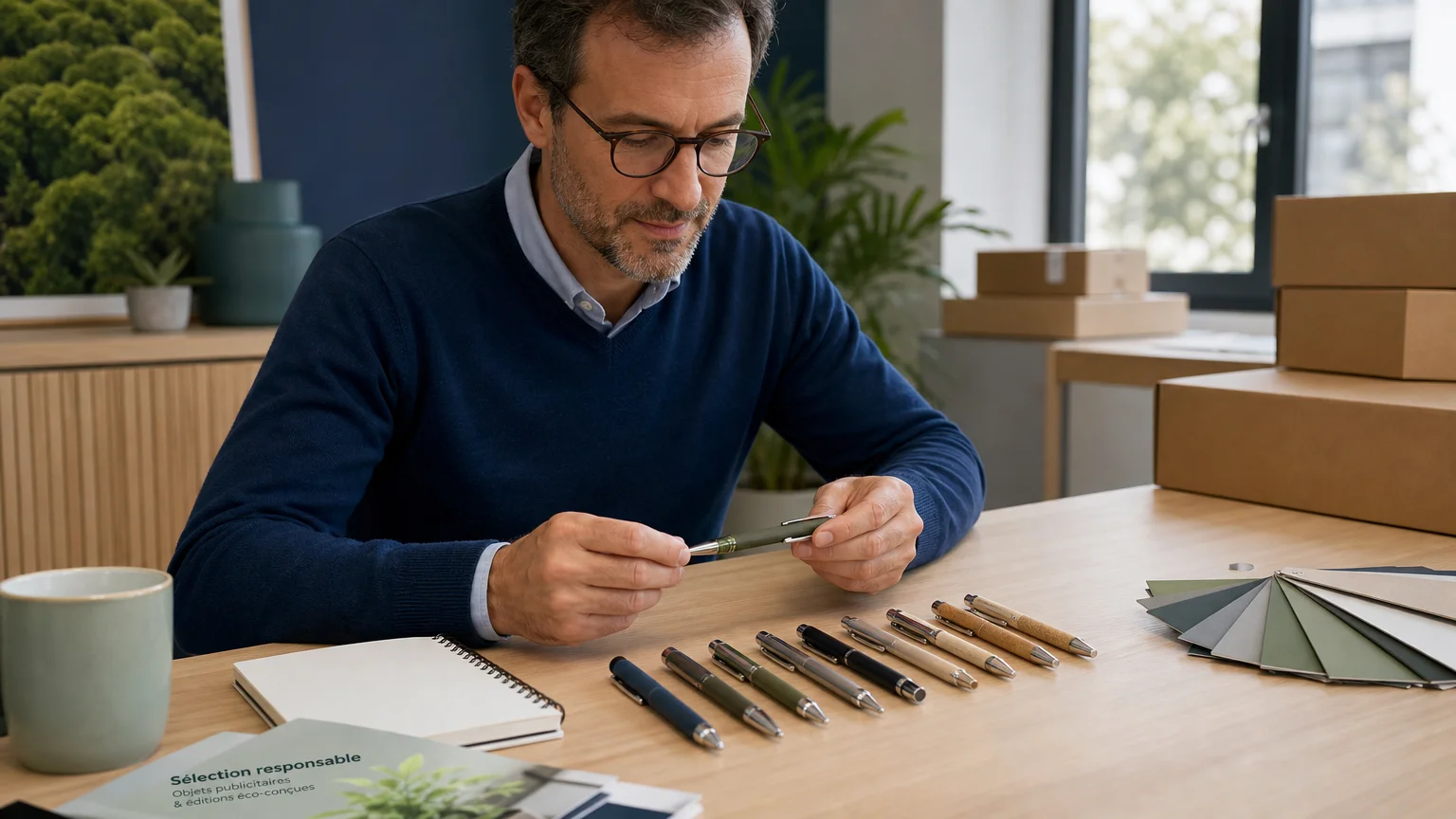 Choix de matières et de modèles de stylos publicitaires