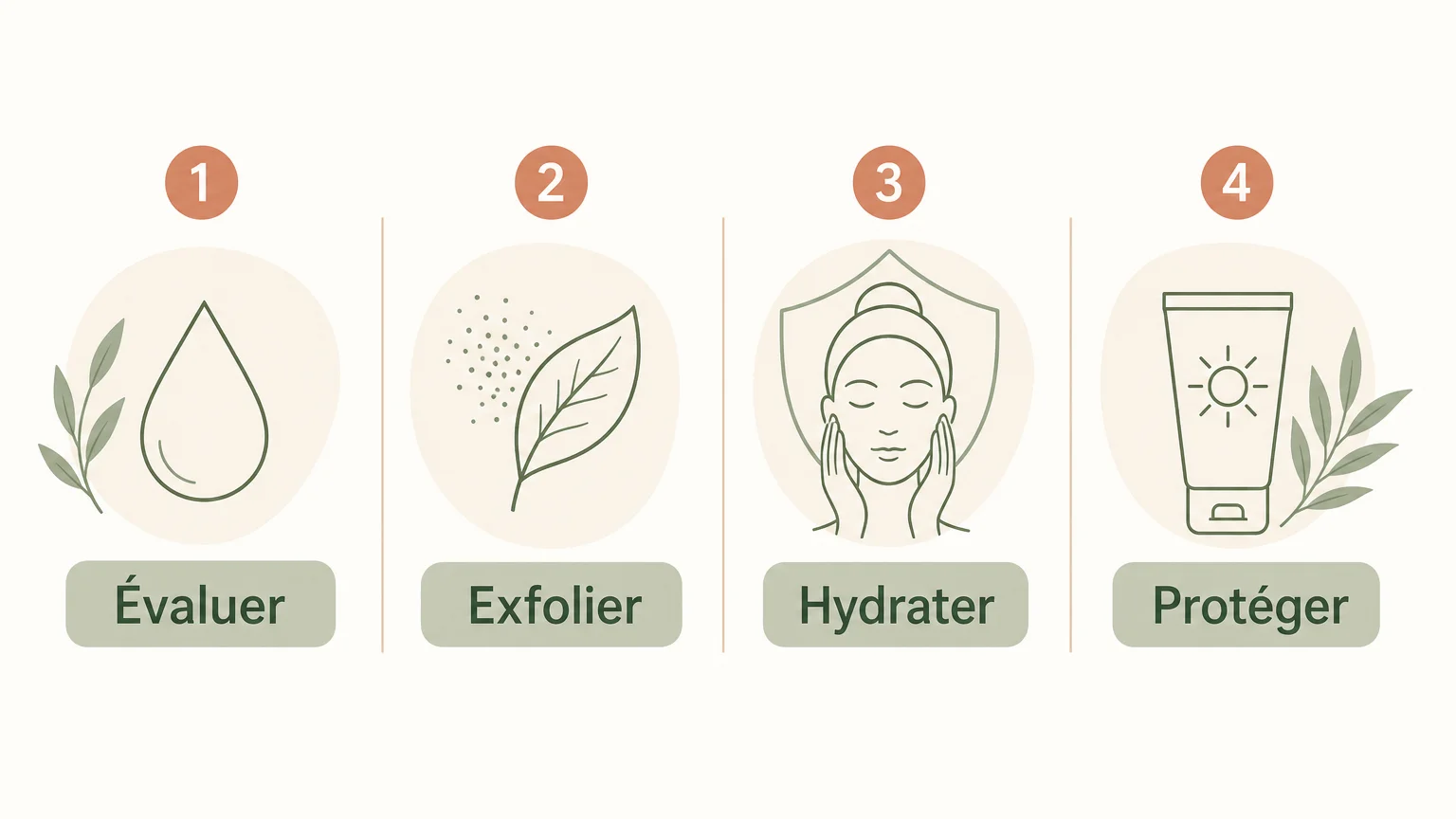 Checklist des étapes pour préparer et prolonger un soin hydratant