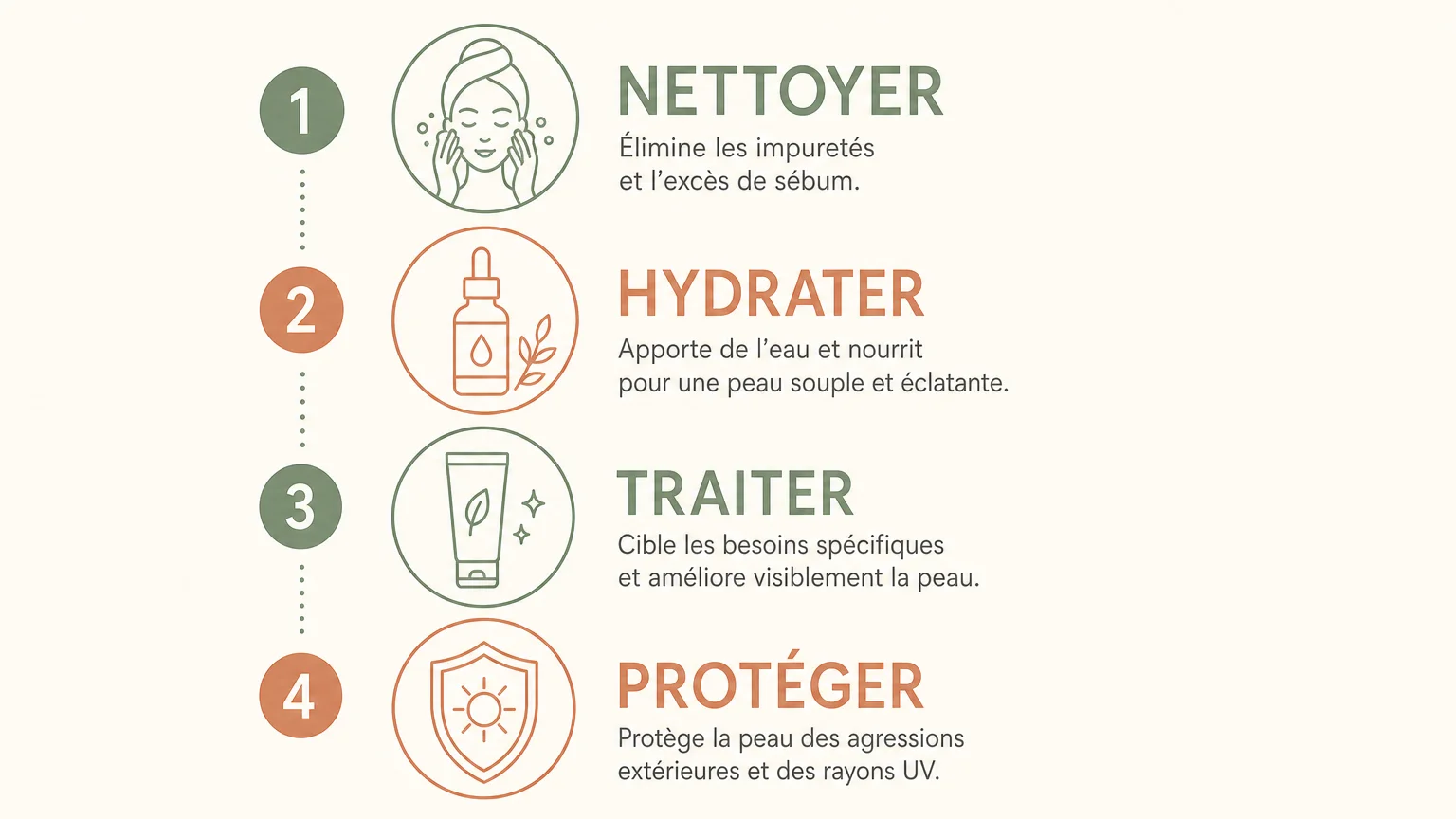 Checklist illustrée pour structurer une routine anti-âge
