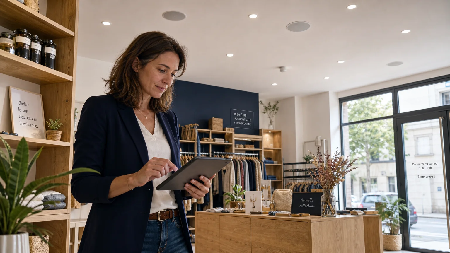 Réglage d’une sonorisation Bluetooth dans un commerce