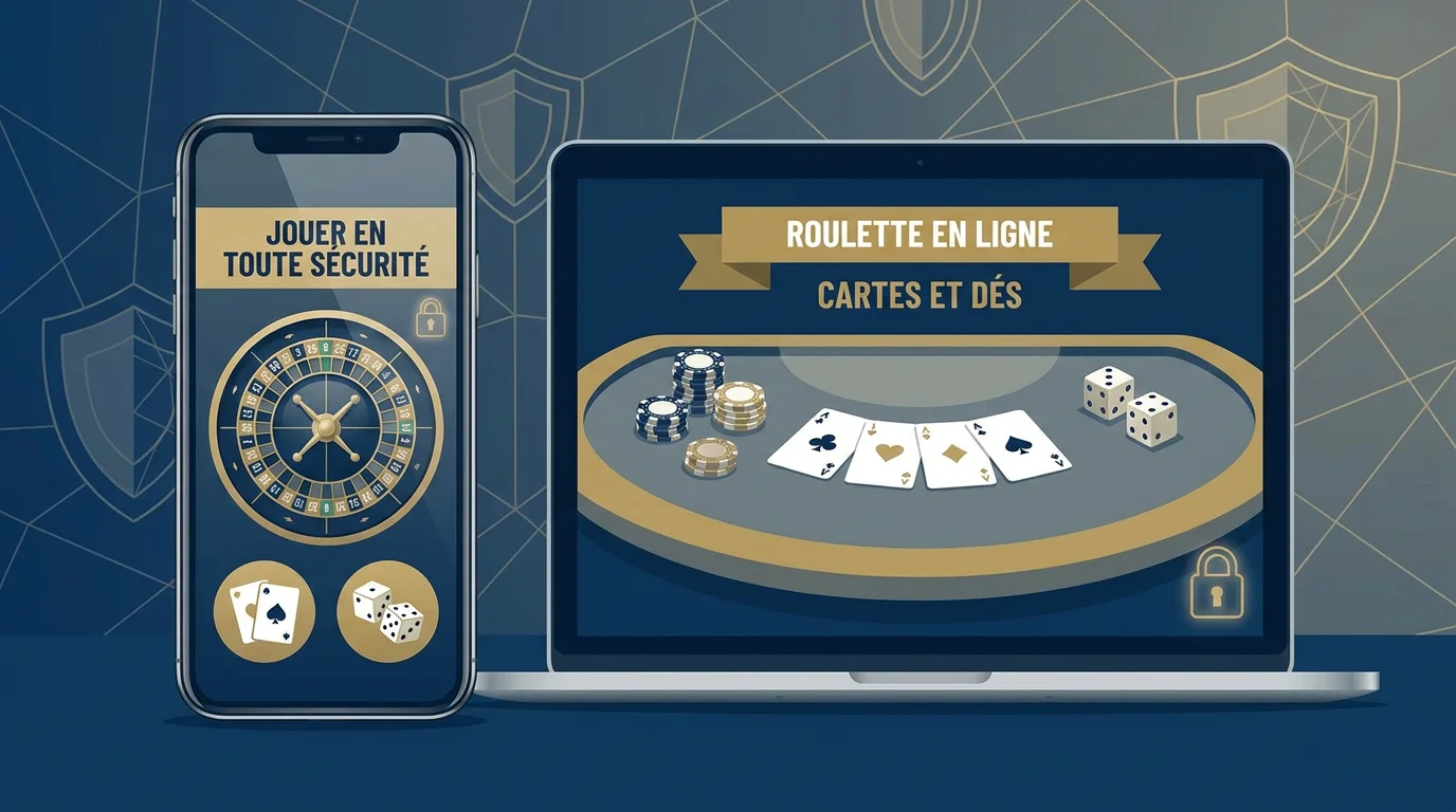 Expérience de jeu en ligne sur mobile et ordinateur avec jeux de casino