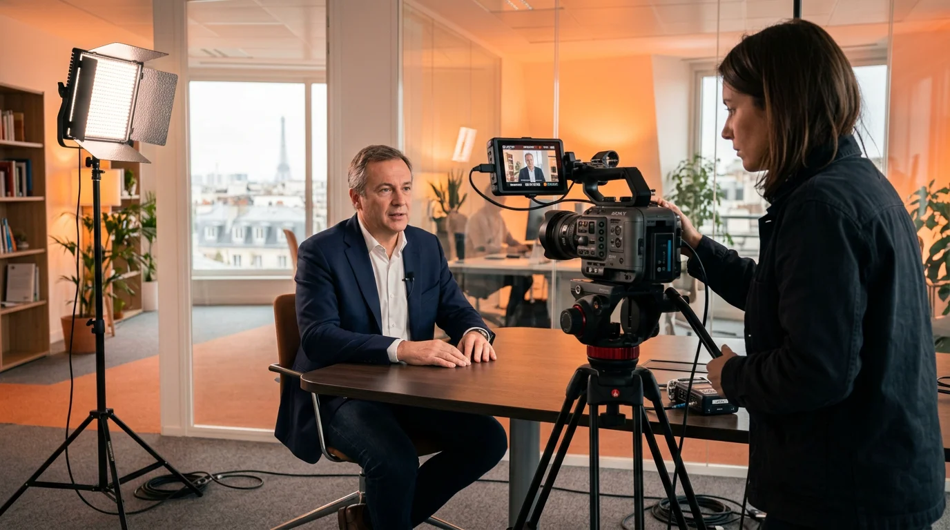 Tournage d'un témoignage client vidéo en entreprise