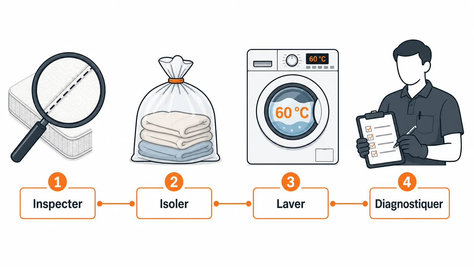 Checklist en quatre étapes pour limiter une réinfestation de punaises de lit