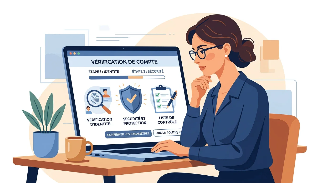 Illustration de la validation KYC avant un retrait de casino