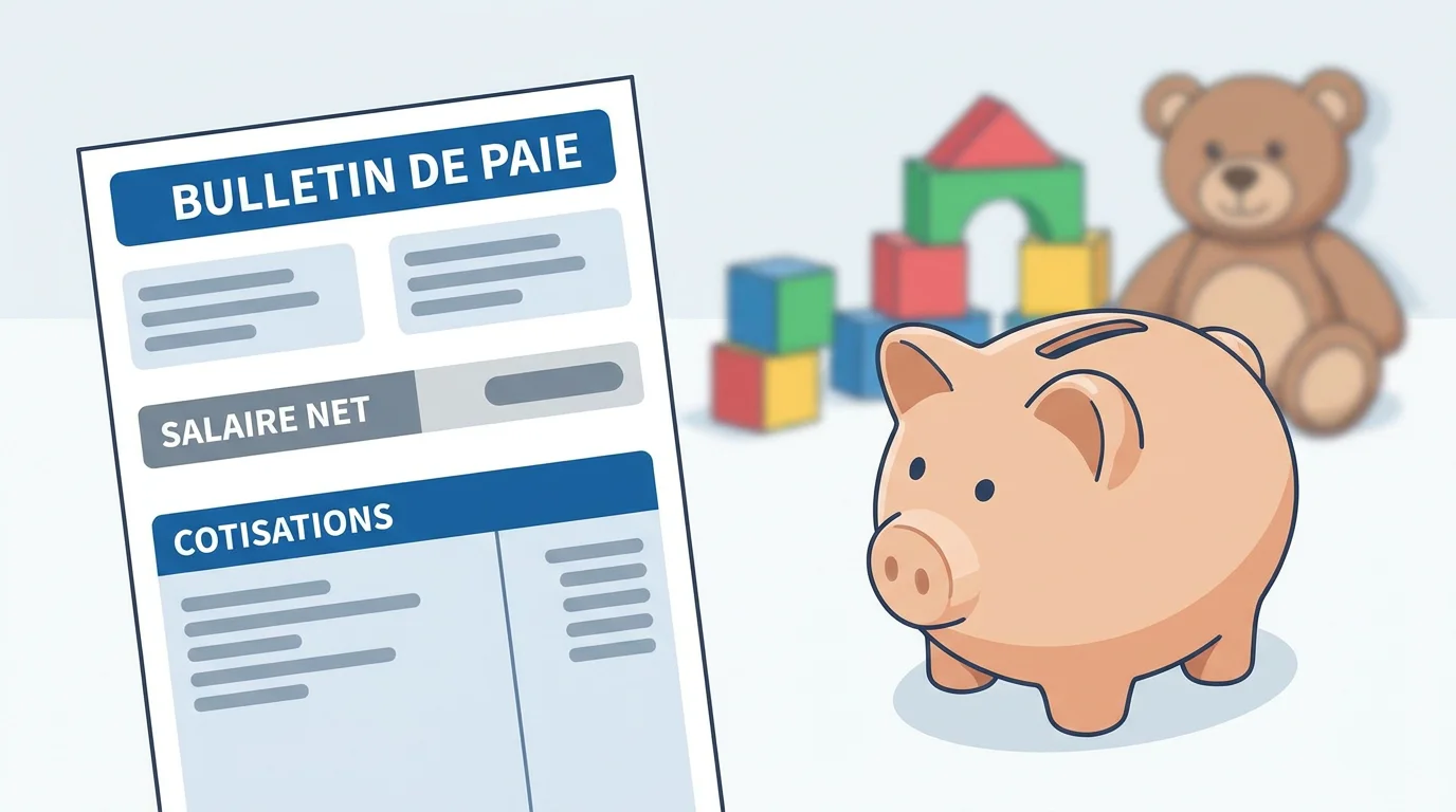 Illustration représentant la rémunération en intérim dans la petite enfance en France