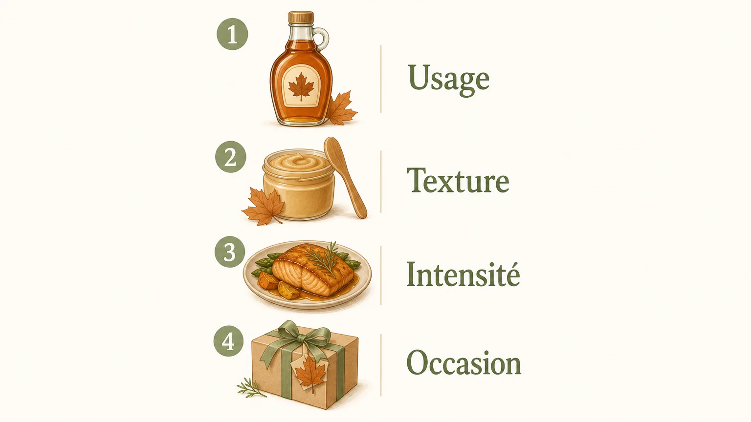 Checklist pour choisir un produit de l’érable selon son usage
