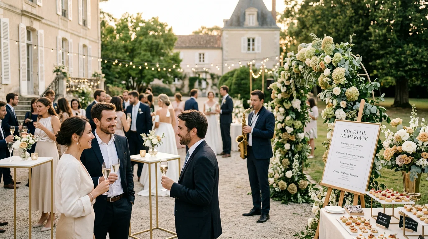Musique pour cocktail de mariage : idées et conseils 2026
