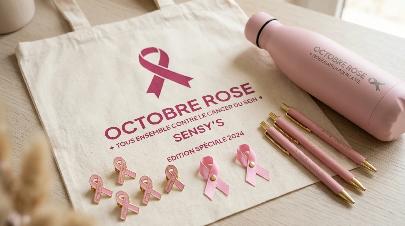 Sélection d'objets publicitaires personnalisés pour Octobre Rose