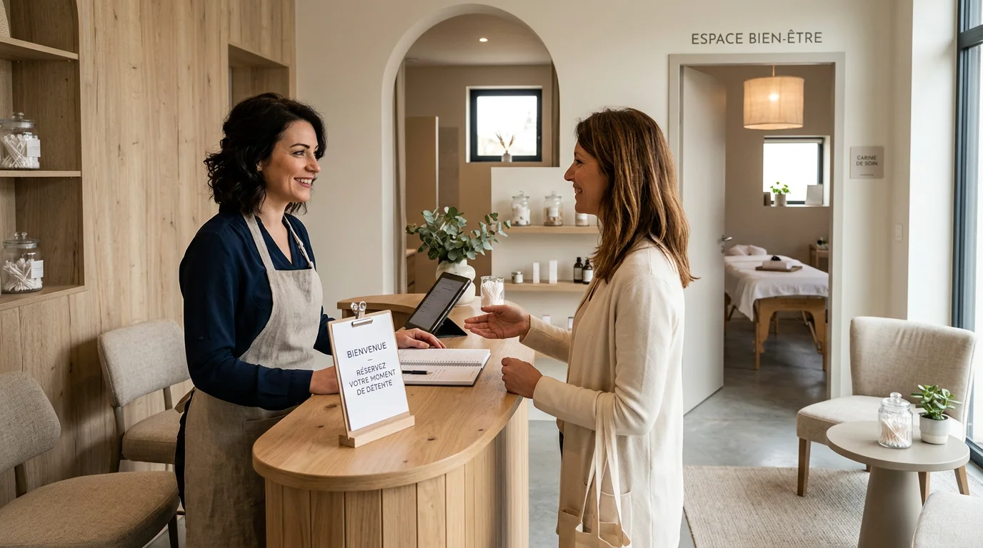 Institut de beauté proposant un espace de soin bien-être capillaire